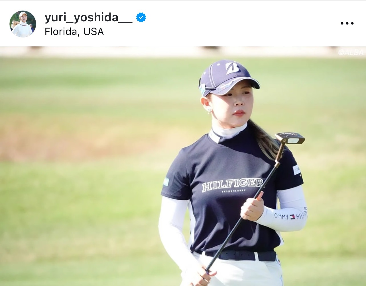 吉田優利のインスタグラムから