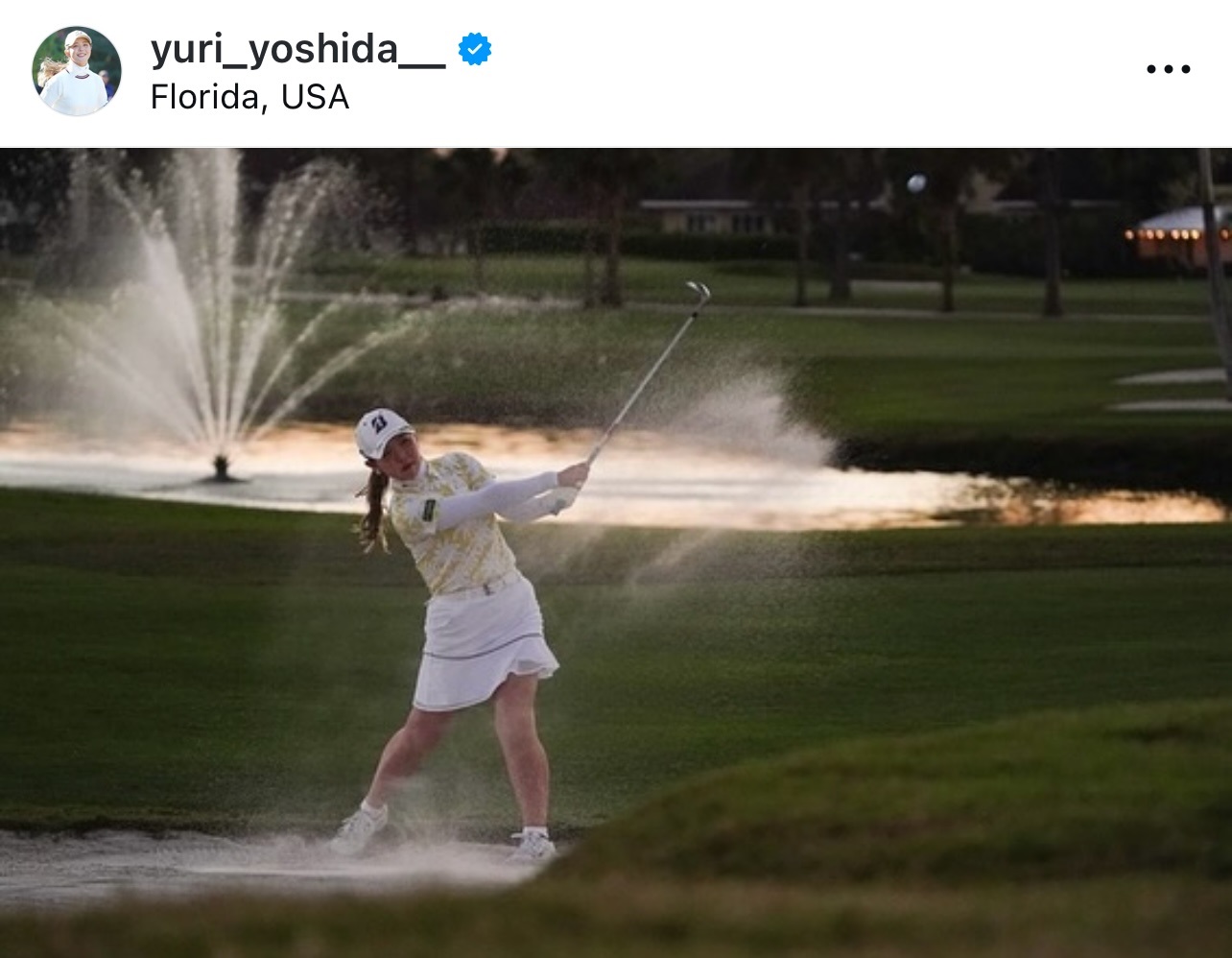 吉田優利のインスタグラムから