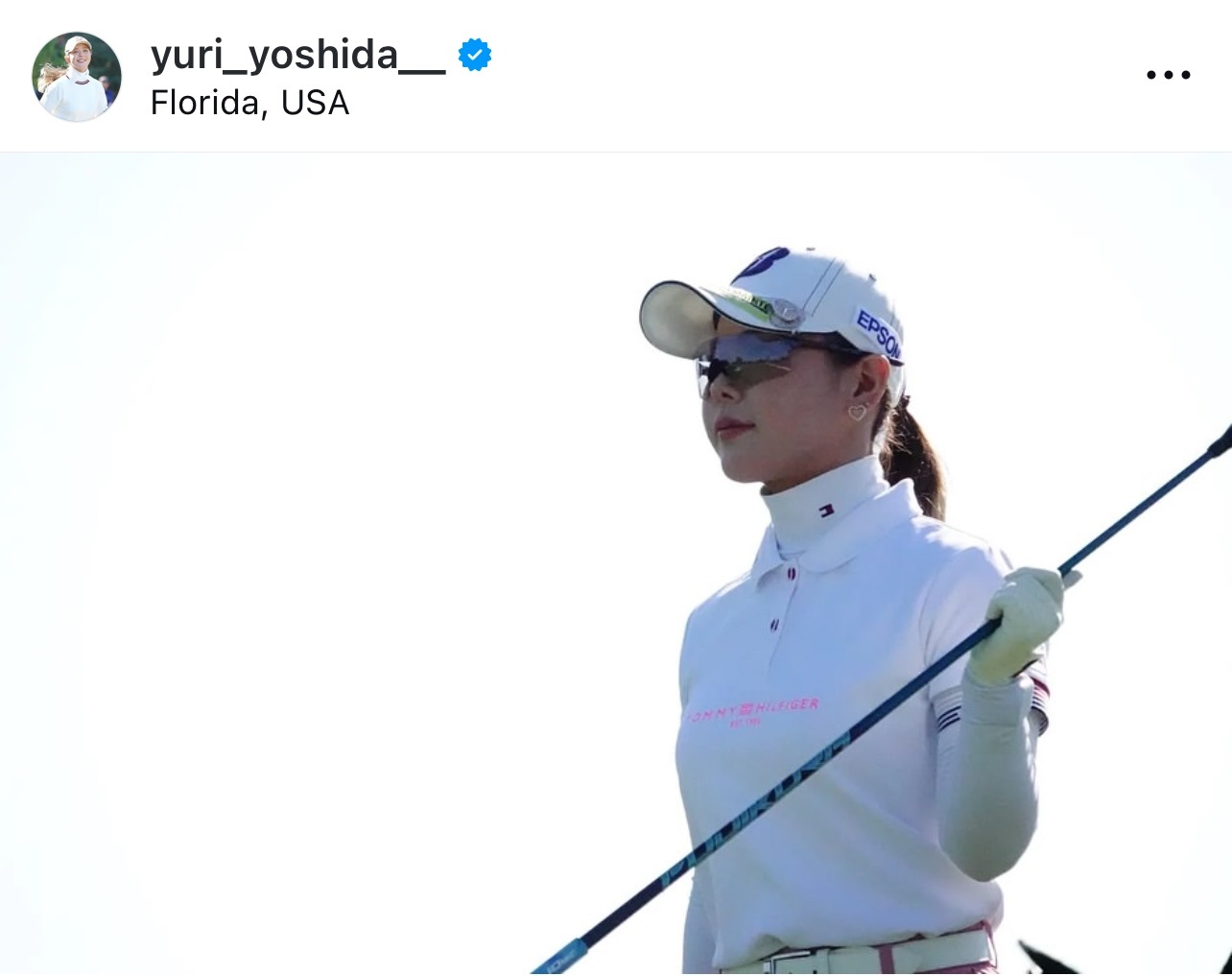 吉田優利のインスタグラムから