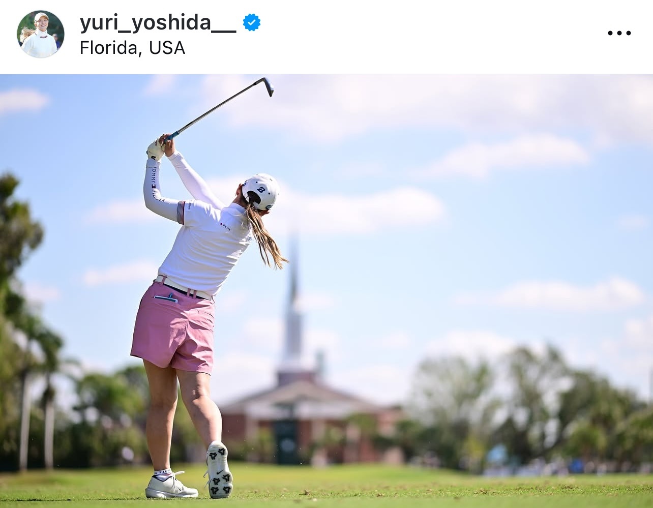 吉田優利のインスタグラムから