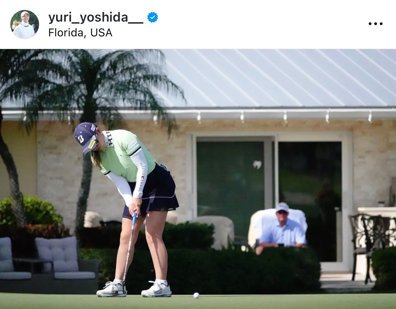 吉田優利のインスタグラムから