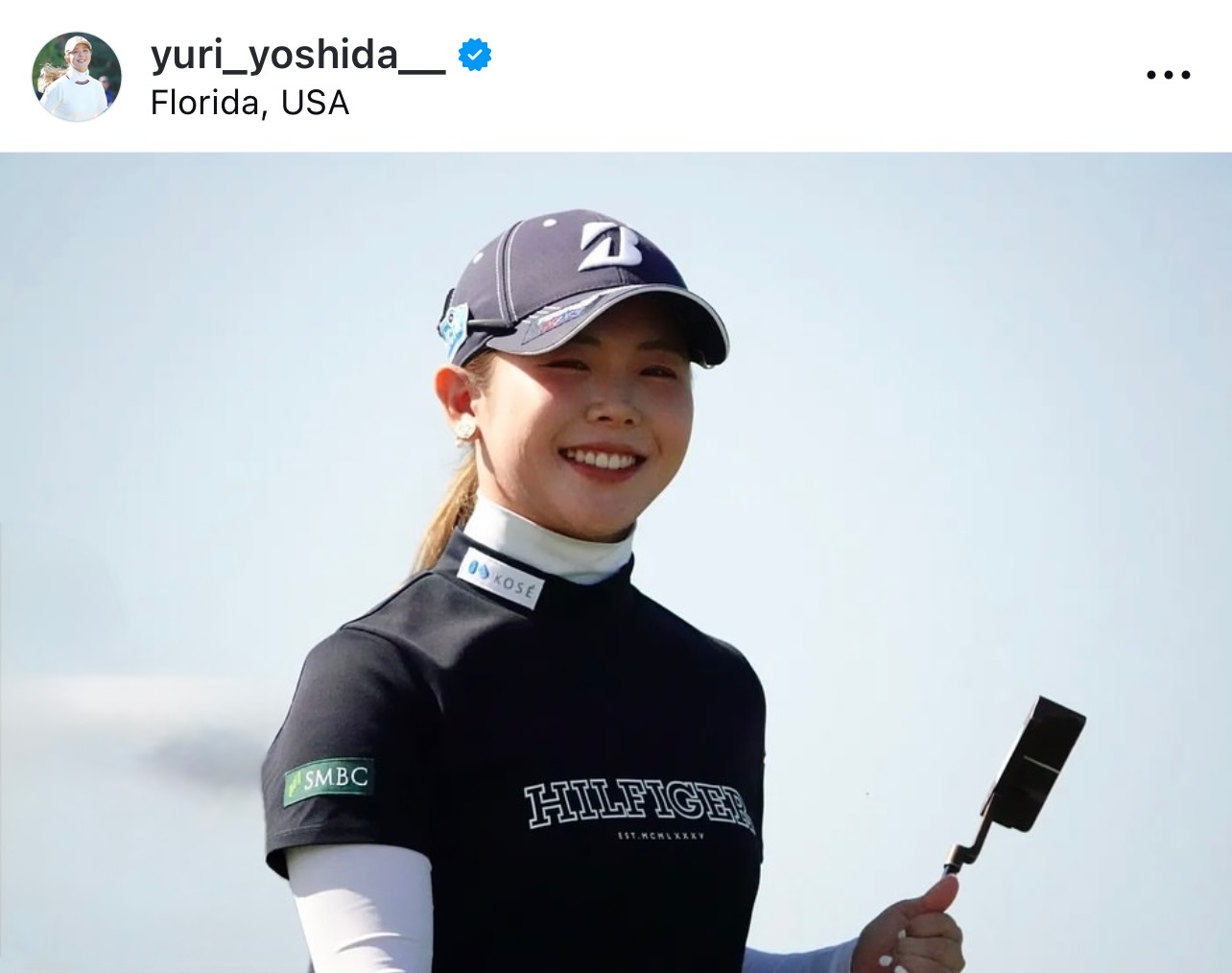 吉田優利のインスタグラムから