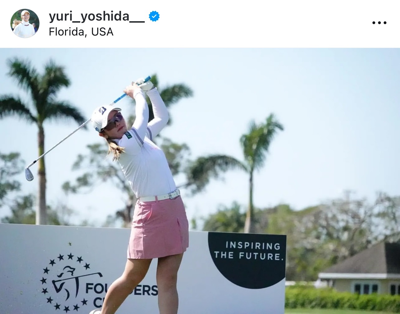 吉田優利のインスタグラムから
