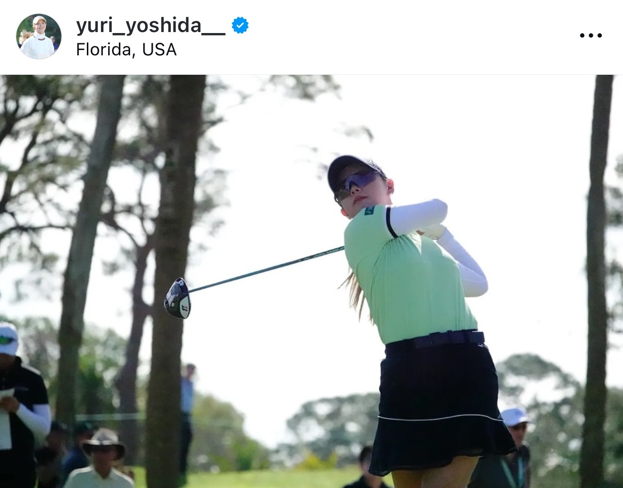 吉田優利のインスタグラムから