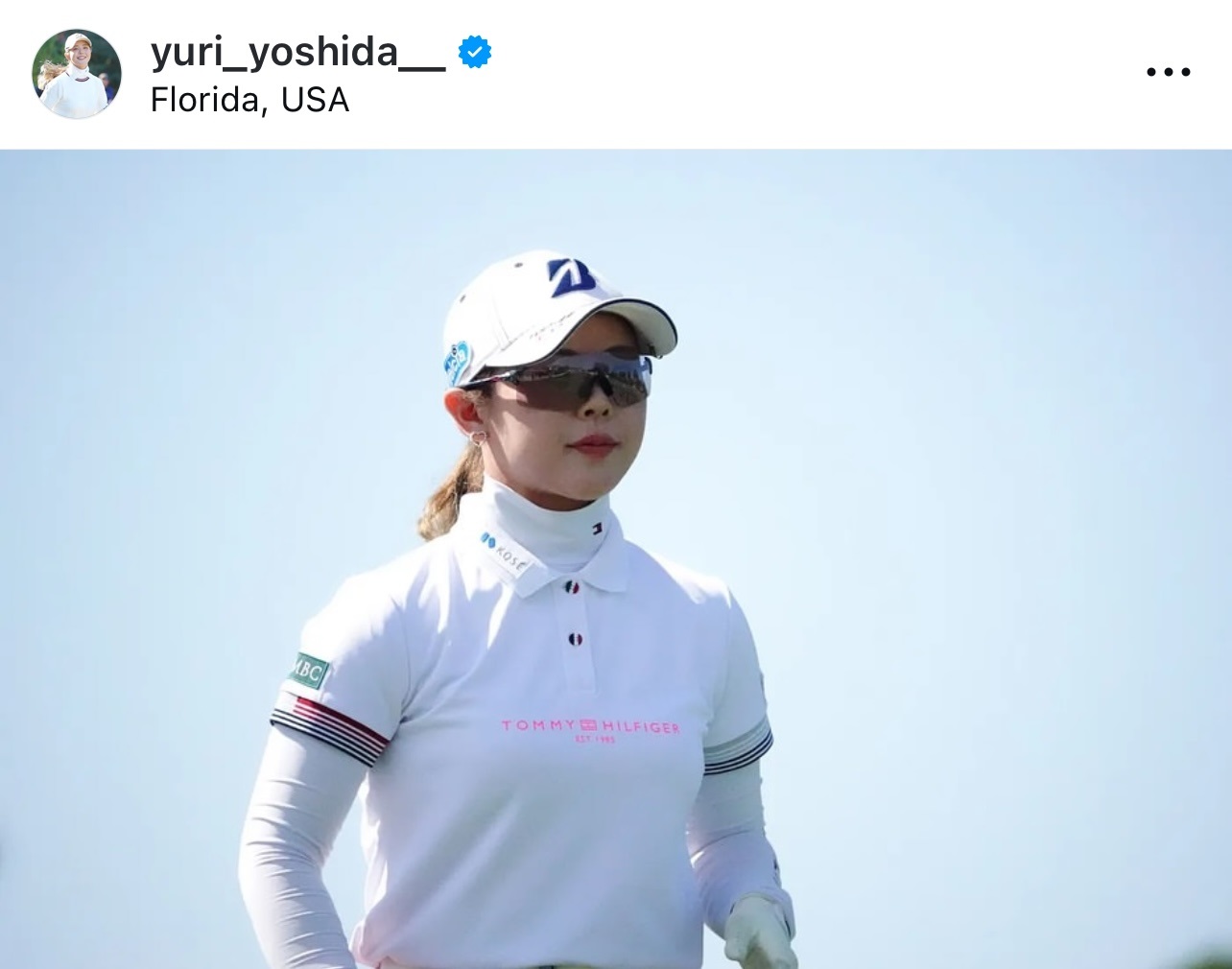 吉田優利のインスタグラムから