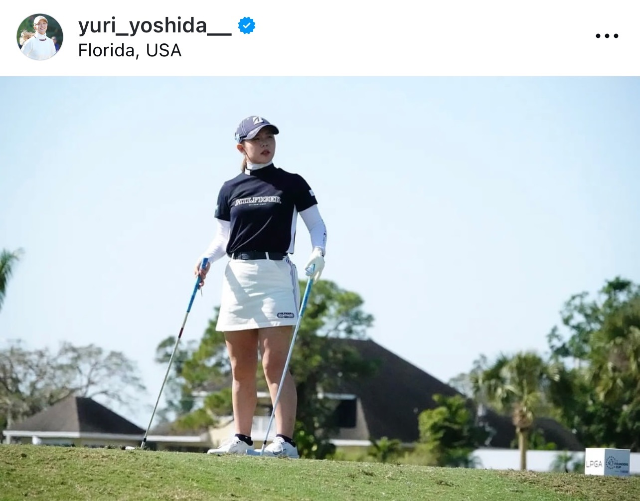 吉田優利のインスタグラムから