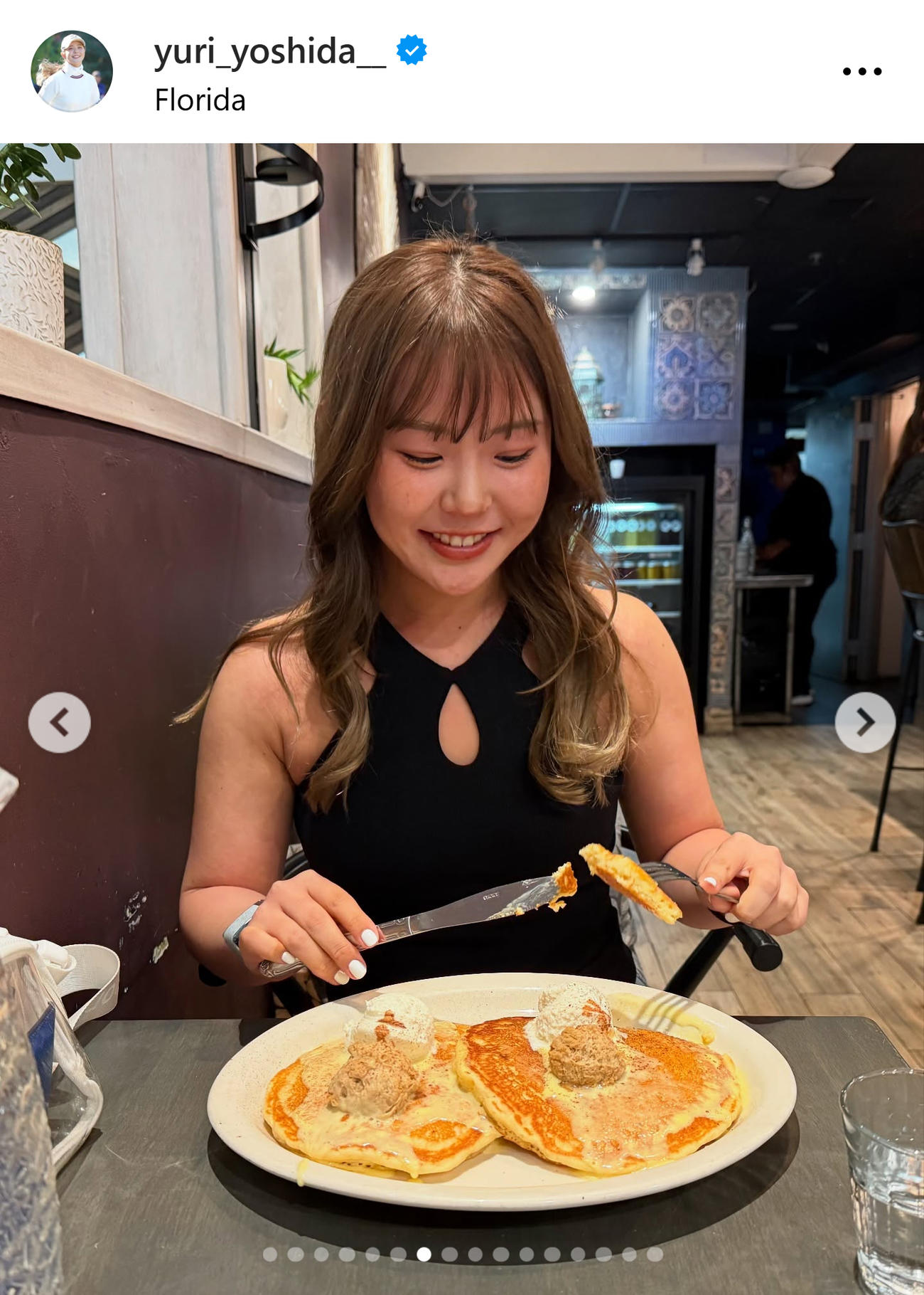 吉田優利のインスタグラムから