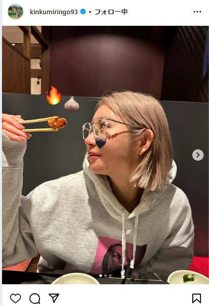 金田久美子のインスタグラムから