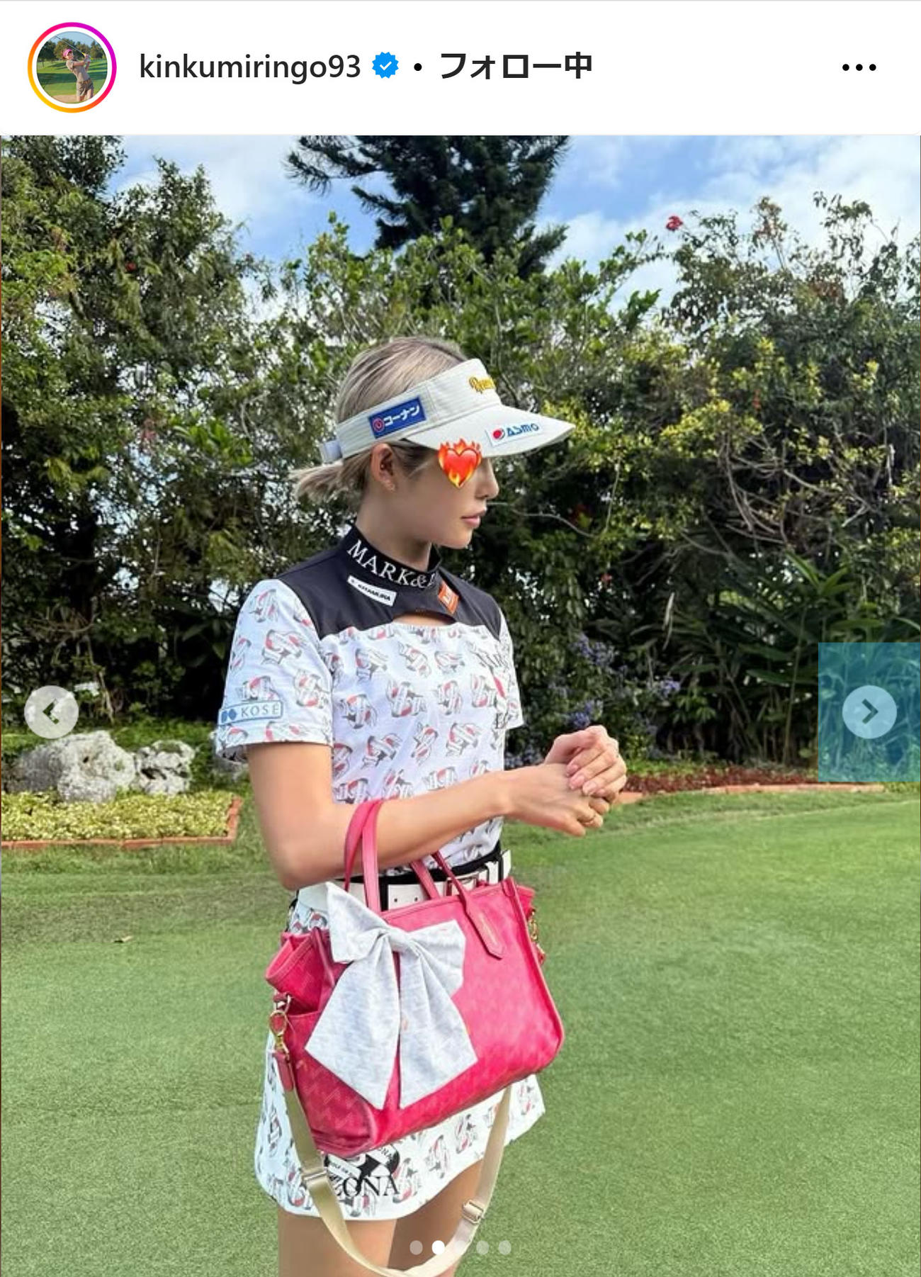 金田久美子のインスタグラムから