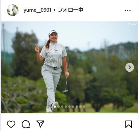 小林夢果の公式インスタグラムから