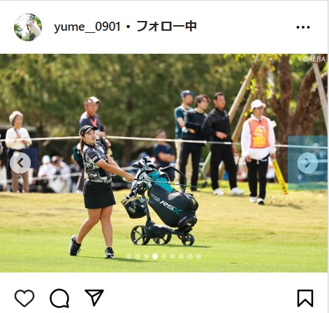 小林夢果の公式インスタグラムから