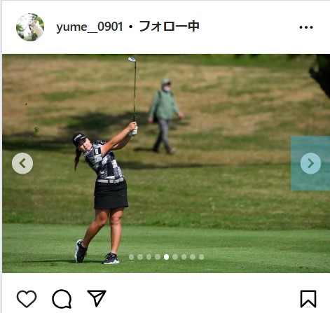 小林夢果の公式インスタグラムから