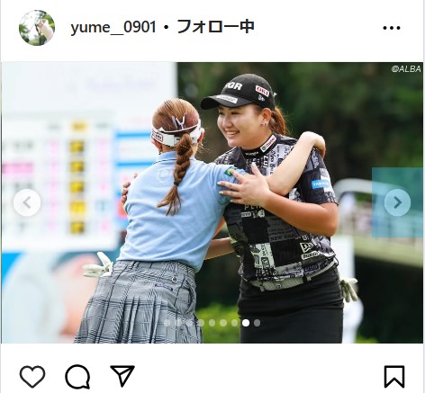 小林夢果の公式インスタグラムから