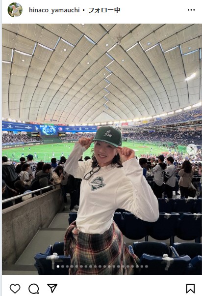 山中日菜子のインスタグラムから