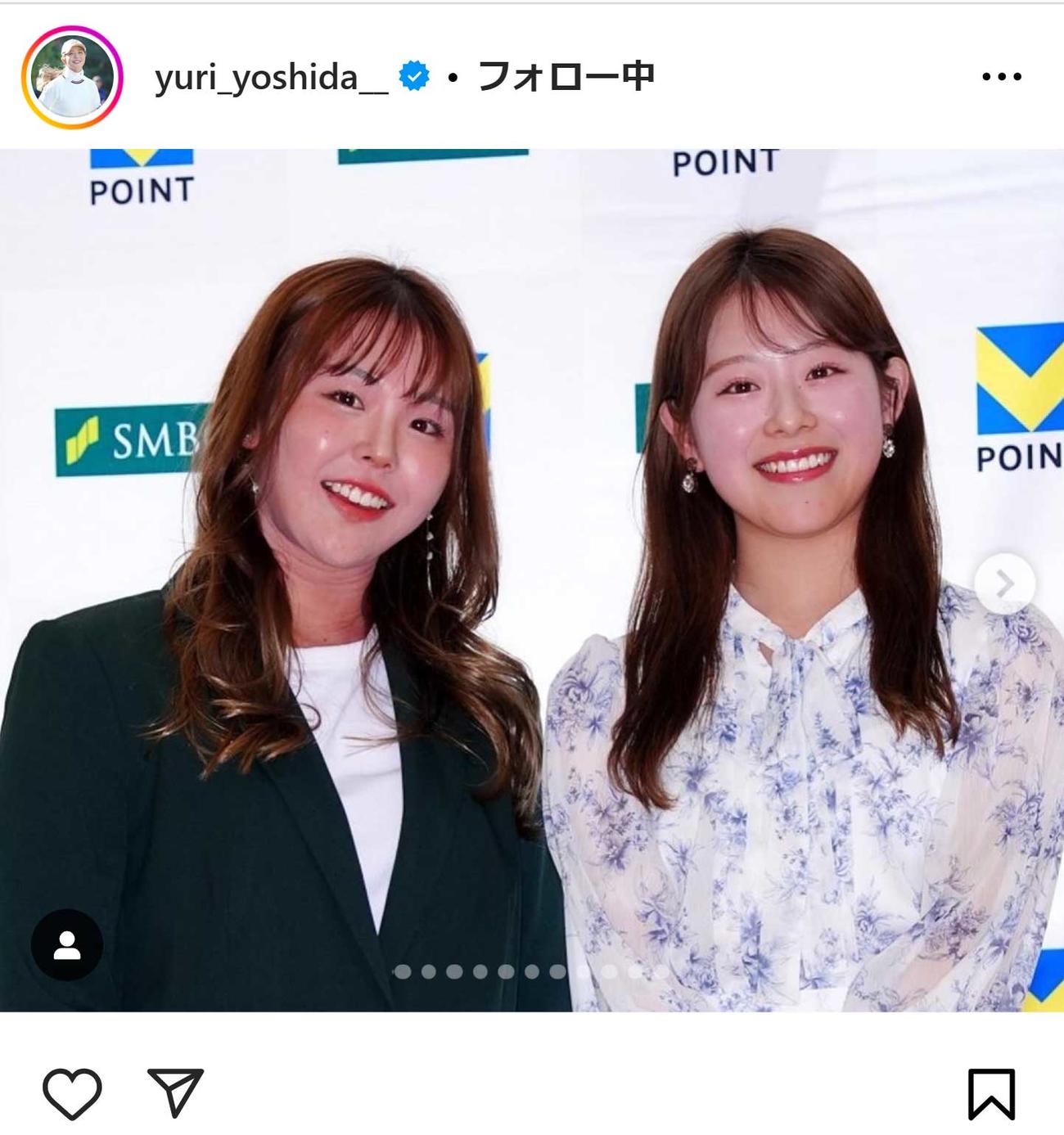 吉田優利のインスタグラムから