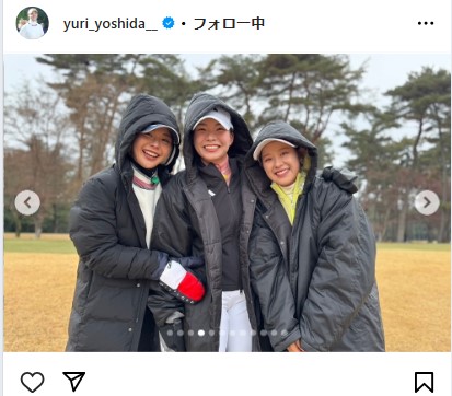 吉田優利のインスタグラムから