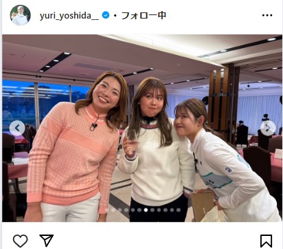 吉田優利のインスタグラムから