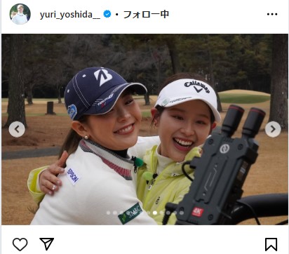 吉田優利×吉田鈴×渋野日向子の超豪華3ショット 笑顔いっぱい
