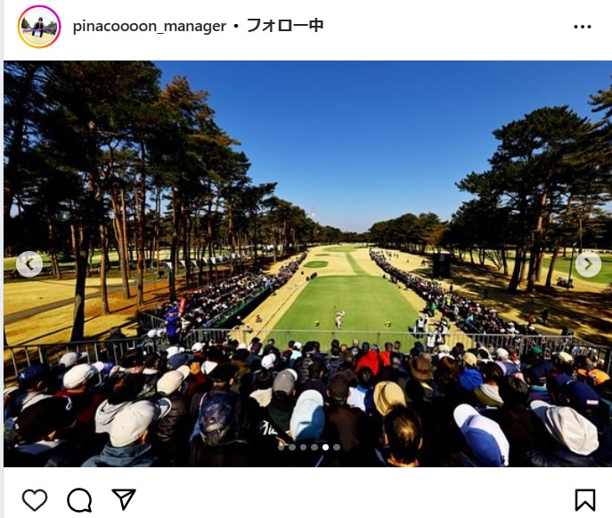 渋野日向子のインスタグラムから