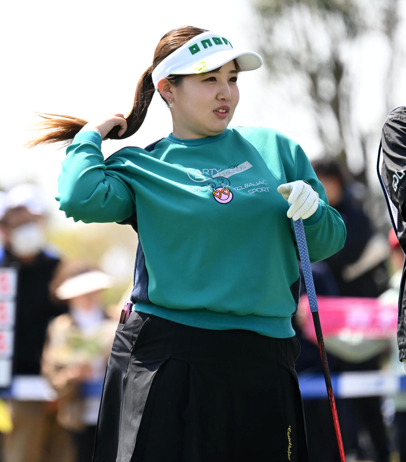 1番、スタートを待つ小林光希（撮影・前岡正明）