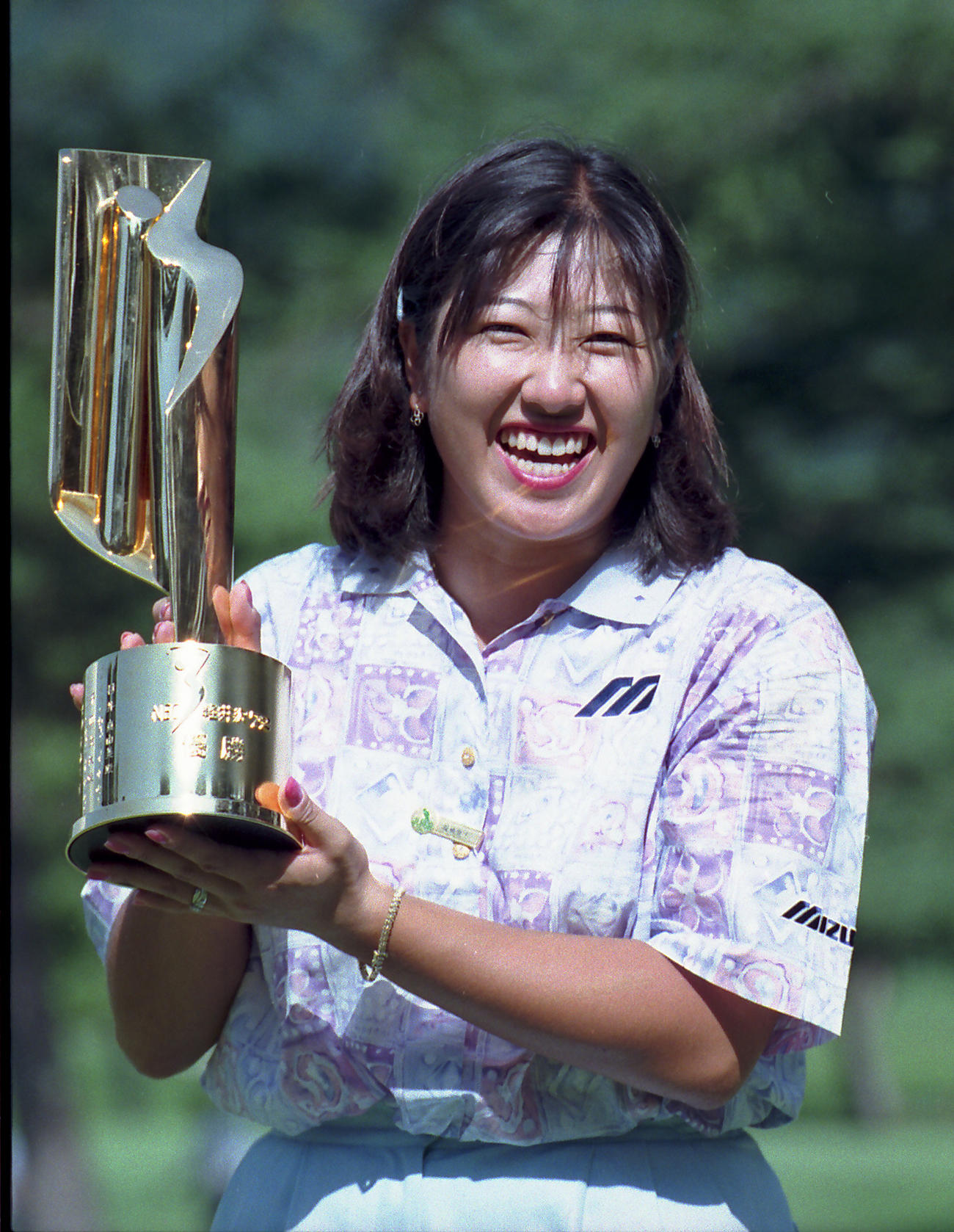 NEC軽井沢72最終日　優勝した福嶋晃子（1996年8月）