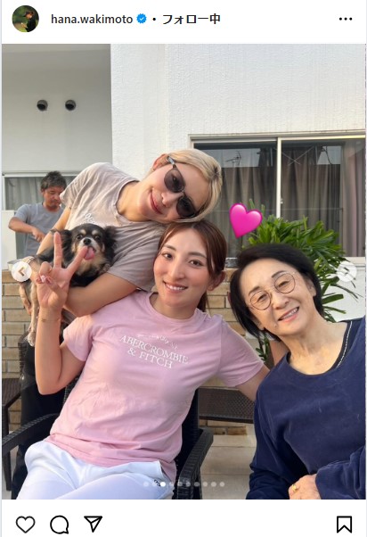 脇元華のインスタグラムから
