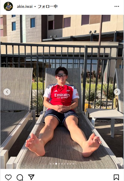 岩井明愛のインスタグラムから
