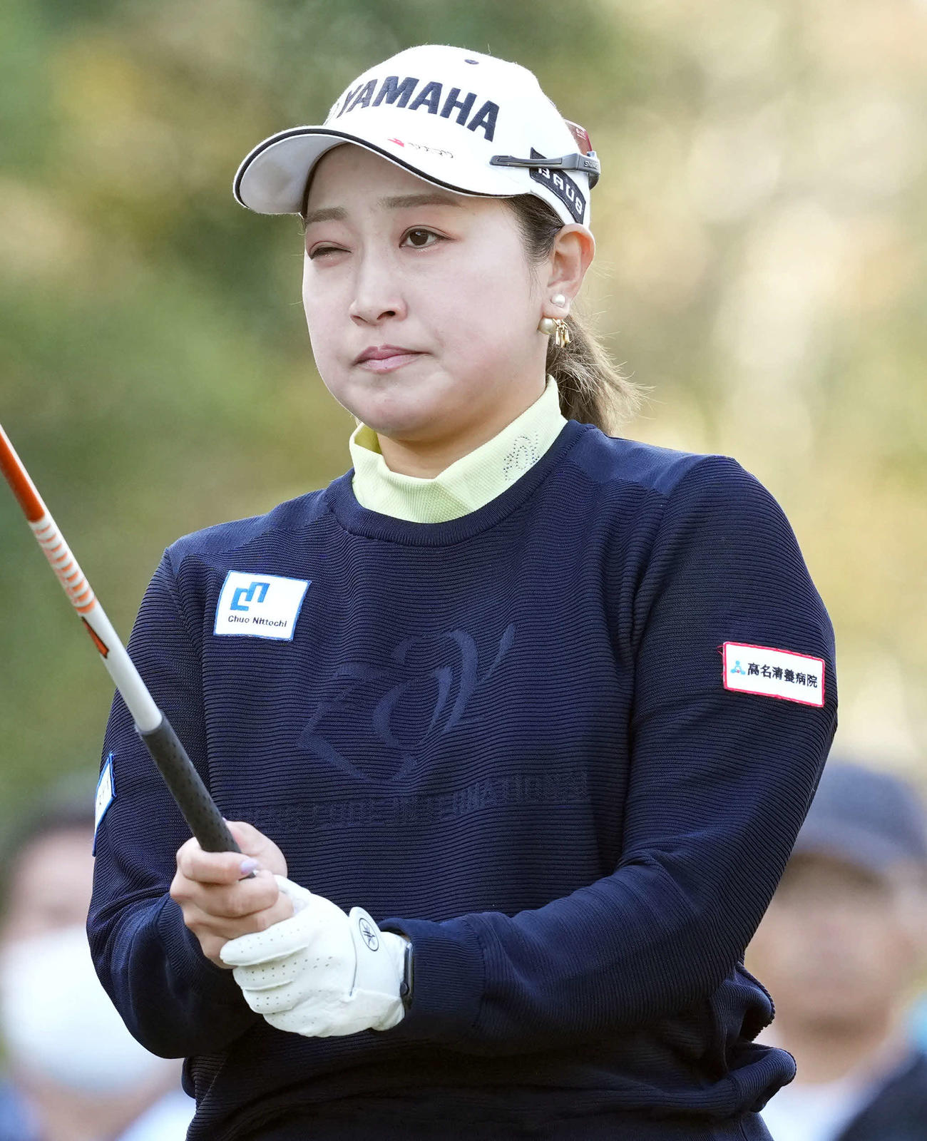 スタートホールで集中する高木優奈（撮影・たえ見朱実）