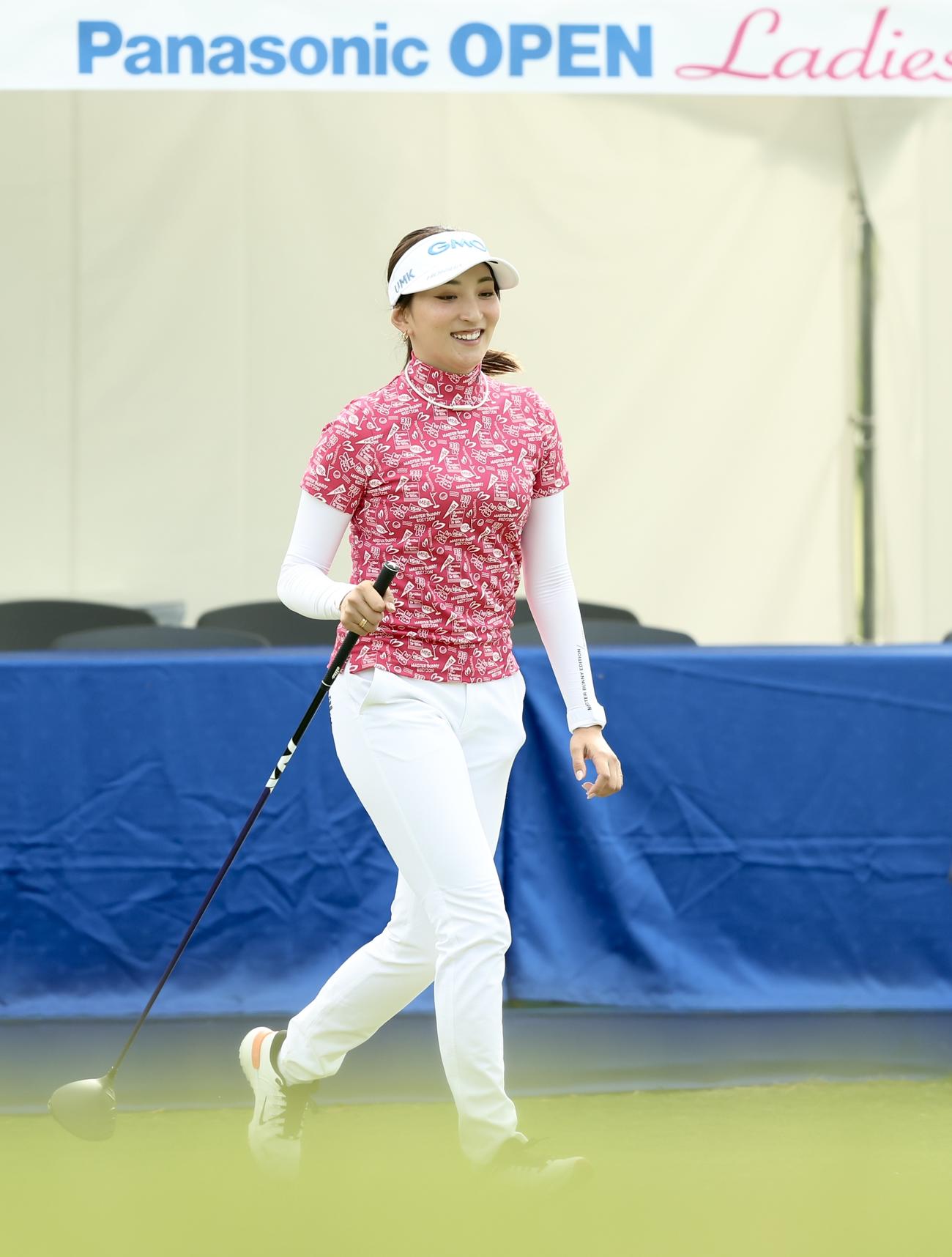 プロアマ戦に臨む脇元（撮影・河田真司）