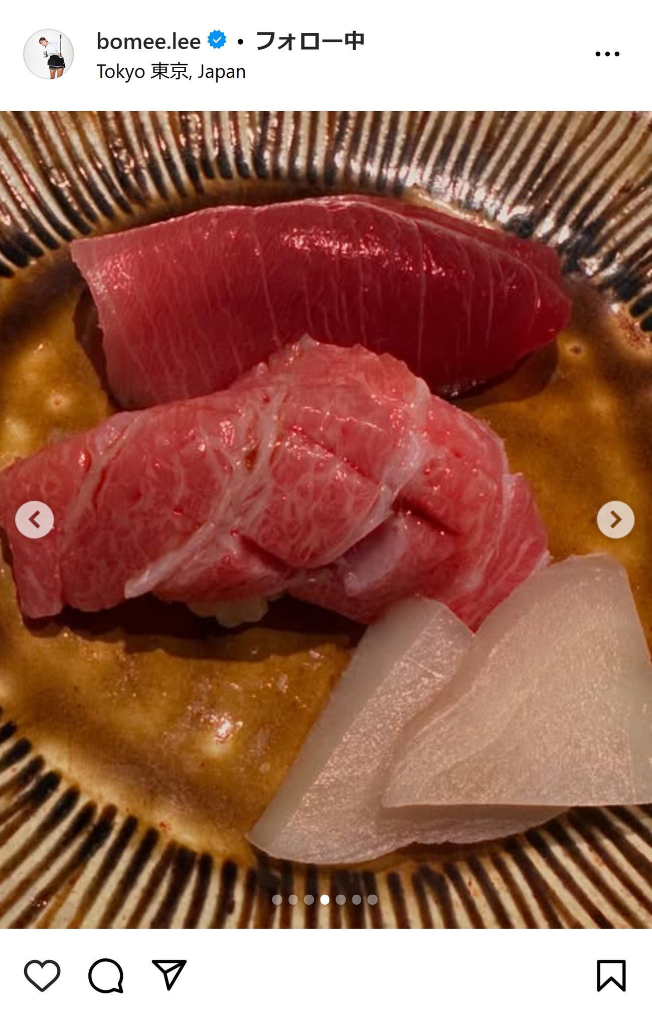 イ・ボミのインスタグラムから
