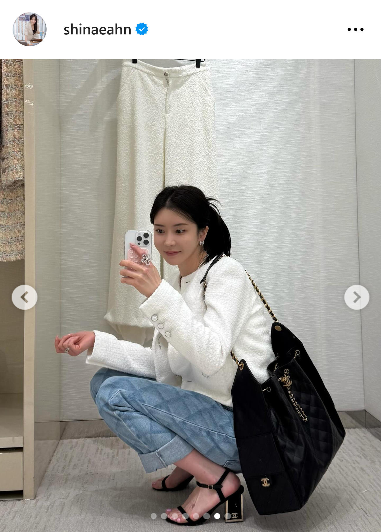アン・シネさんのインスタグラムから