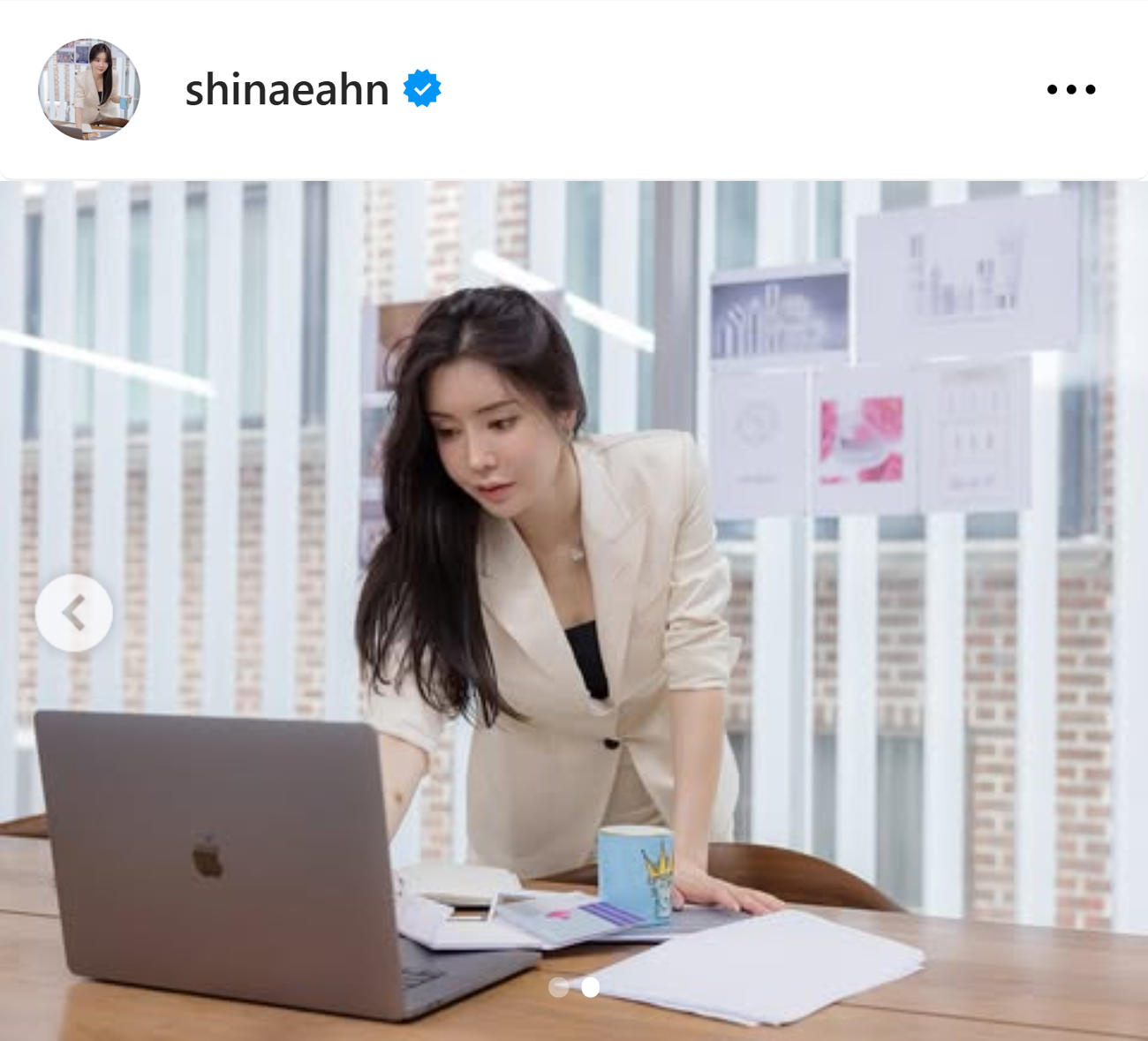 アン・シネさんのインスタグラムから