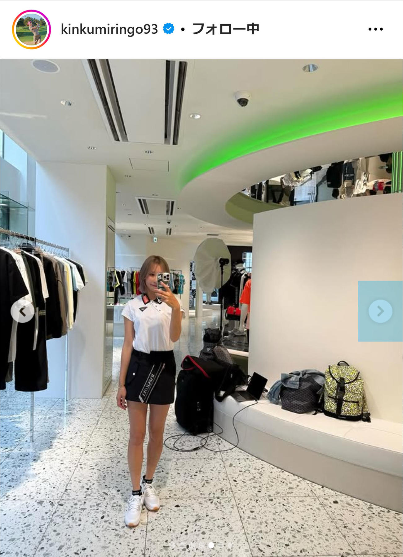 金田久美子のインスタグラムから