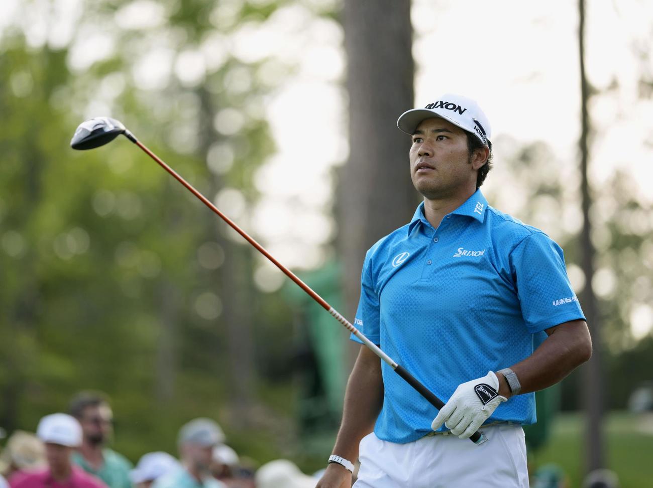 第1ラウンド、1オーバーで38位だった松山英樹＝オーガスタ・ナショナルGC（共同）