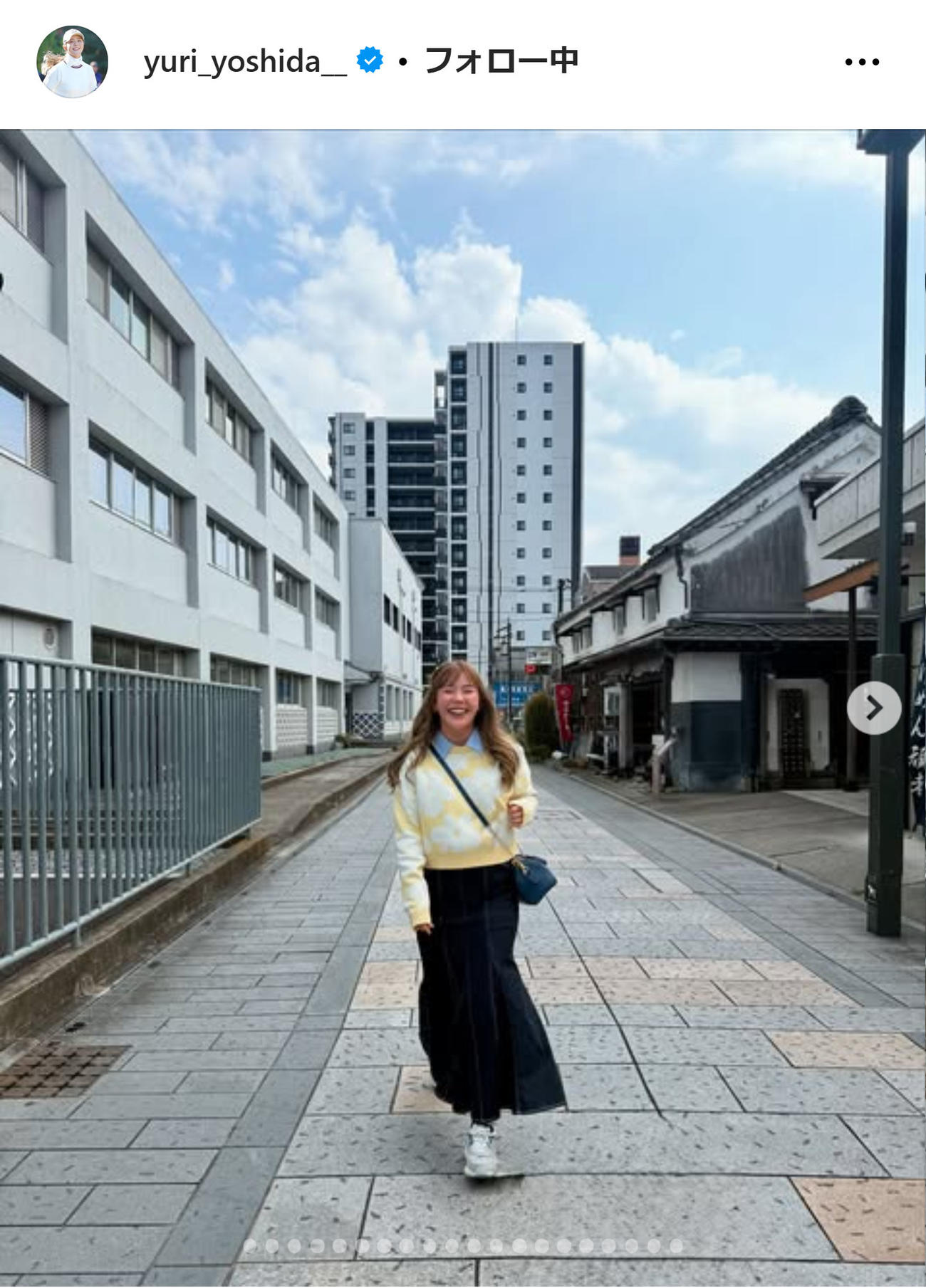 吉田優利のインスタグラムから