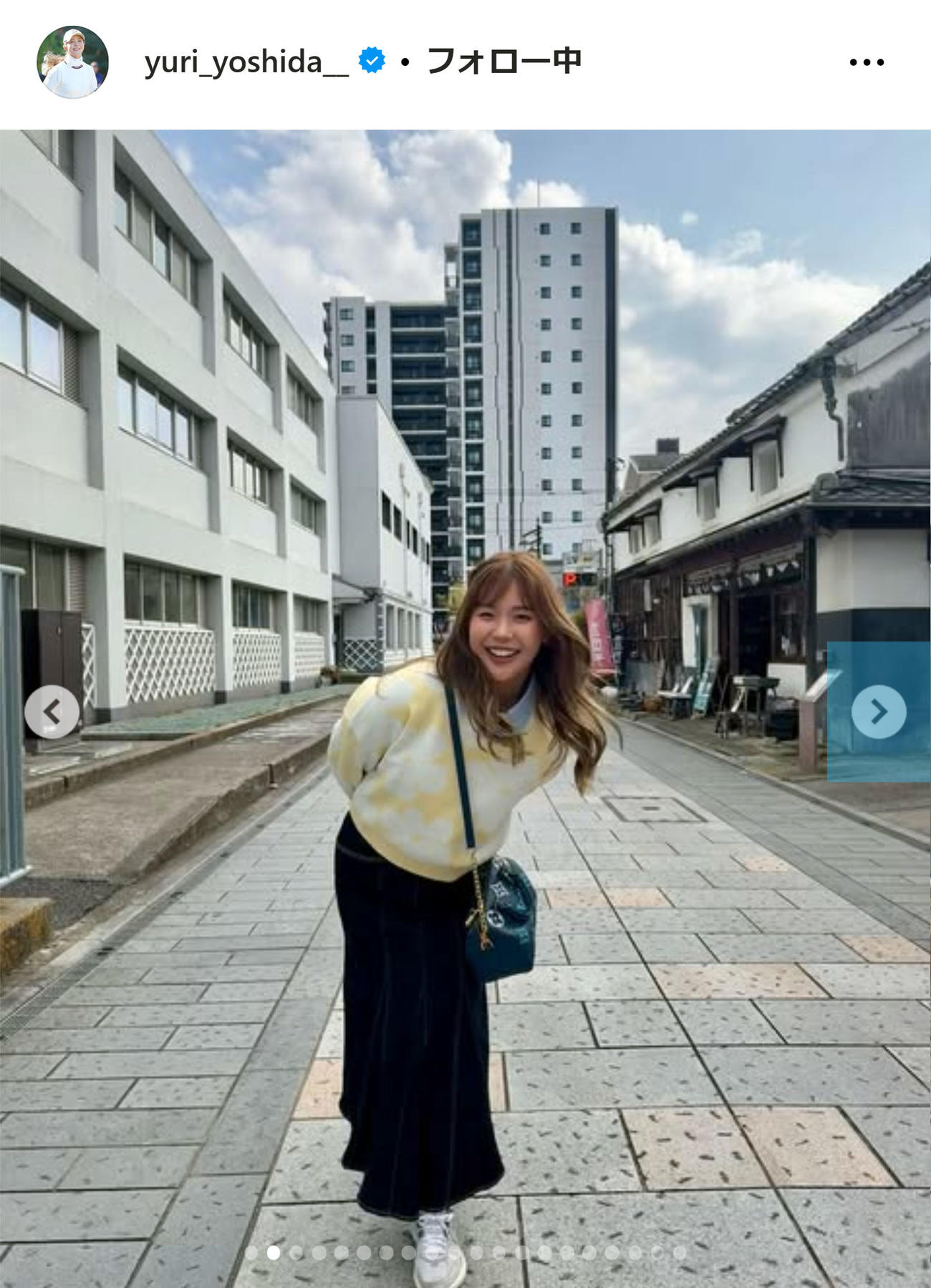 吉田優利のインスタグラムから