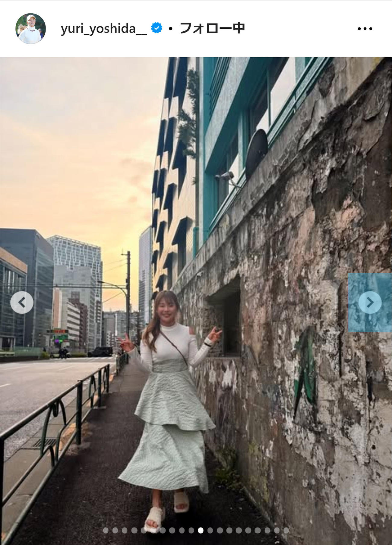 吉田優利のインスタグラムから