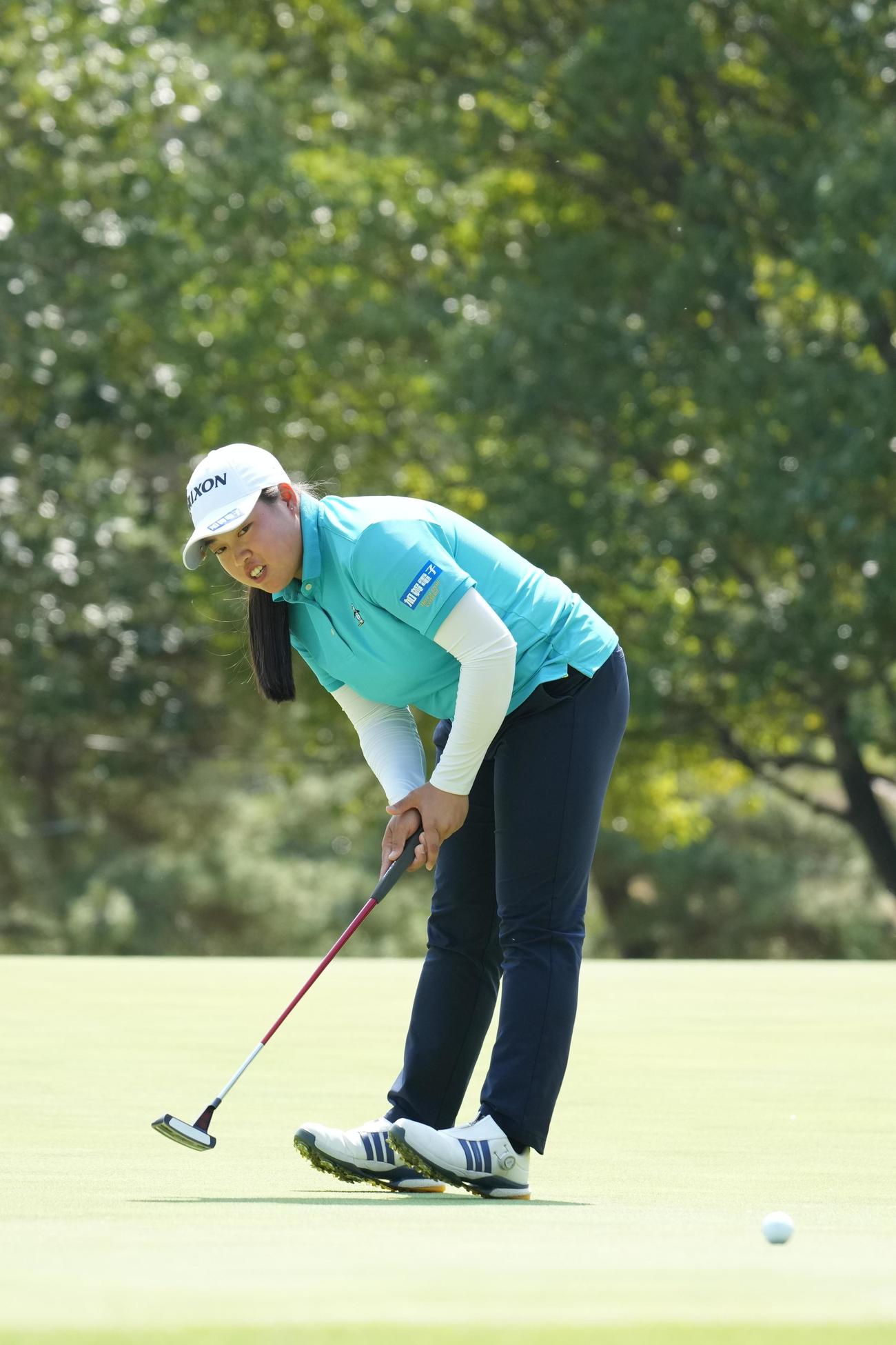 1番、イーグルパットを逃す入谷