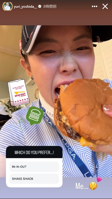 吉田優利のインスタグラムから
