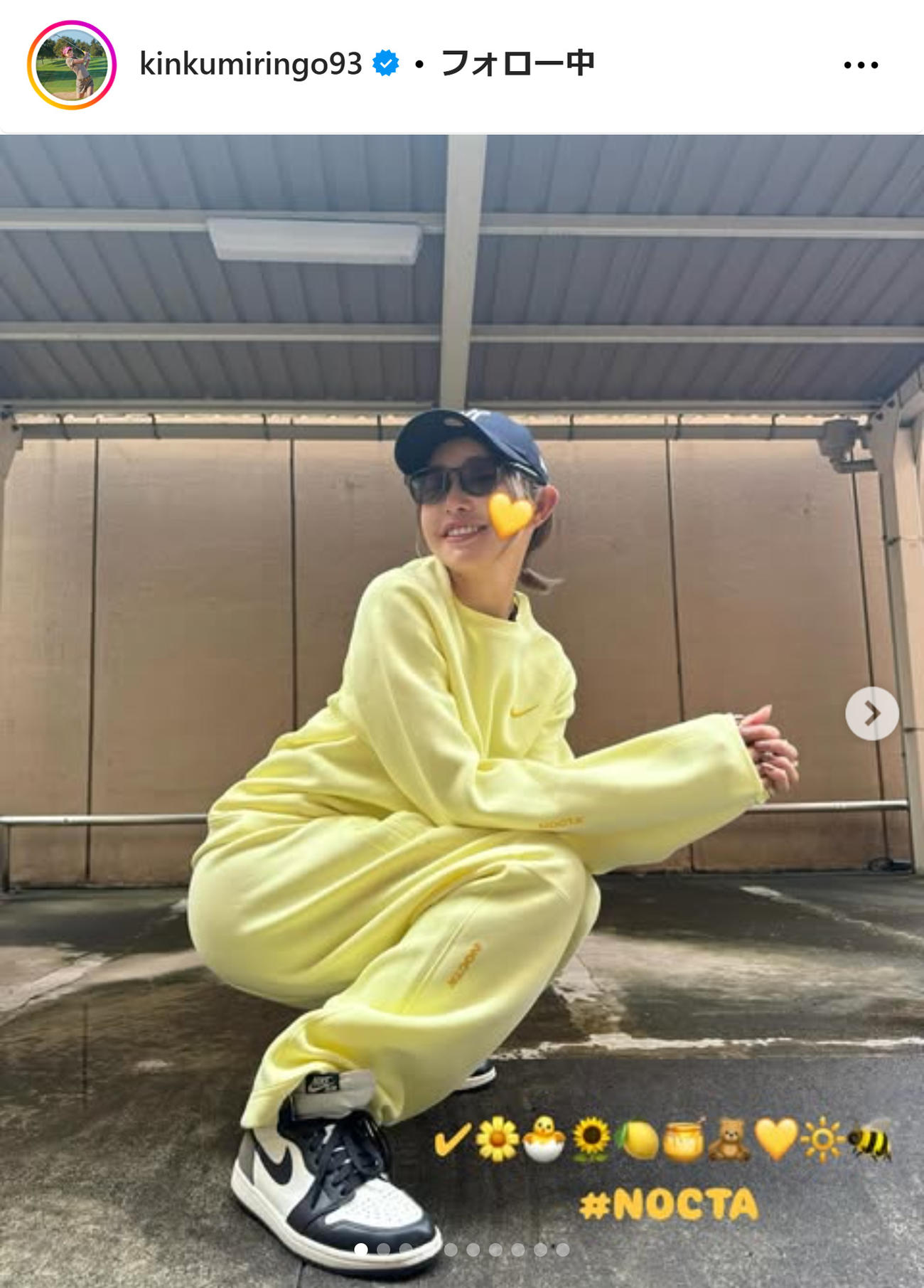 金田久美子のインスタグラムから