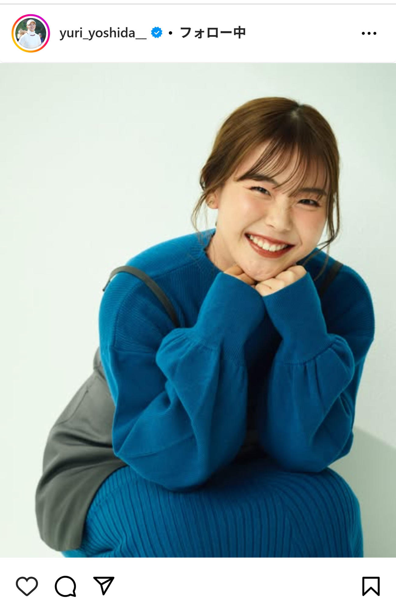 吉田優利のインスタグラムから