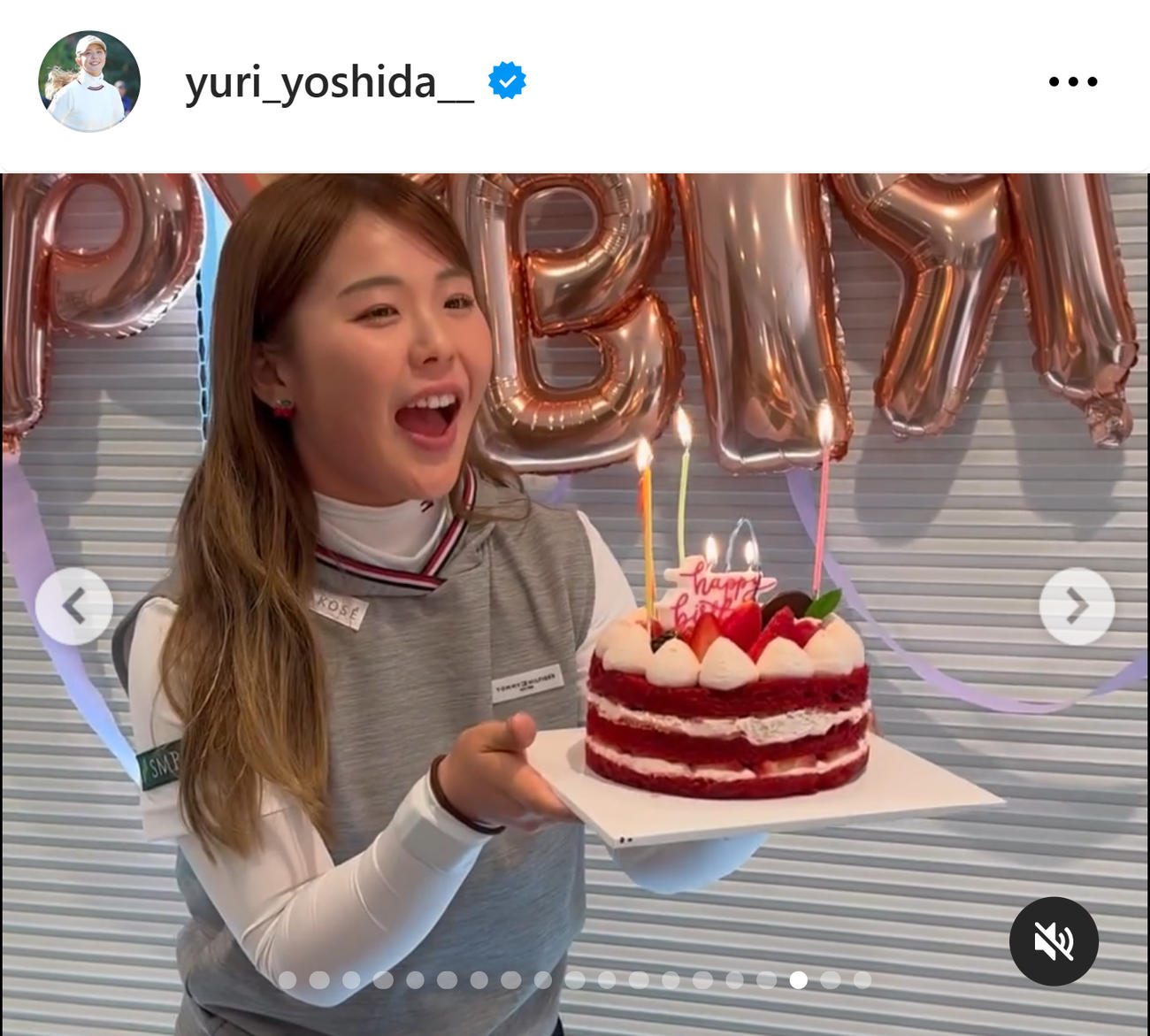吉田優利のインスタグラムから