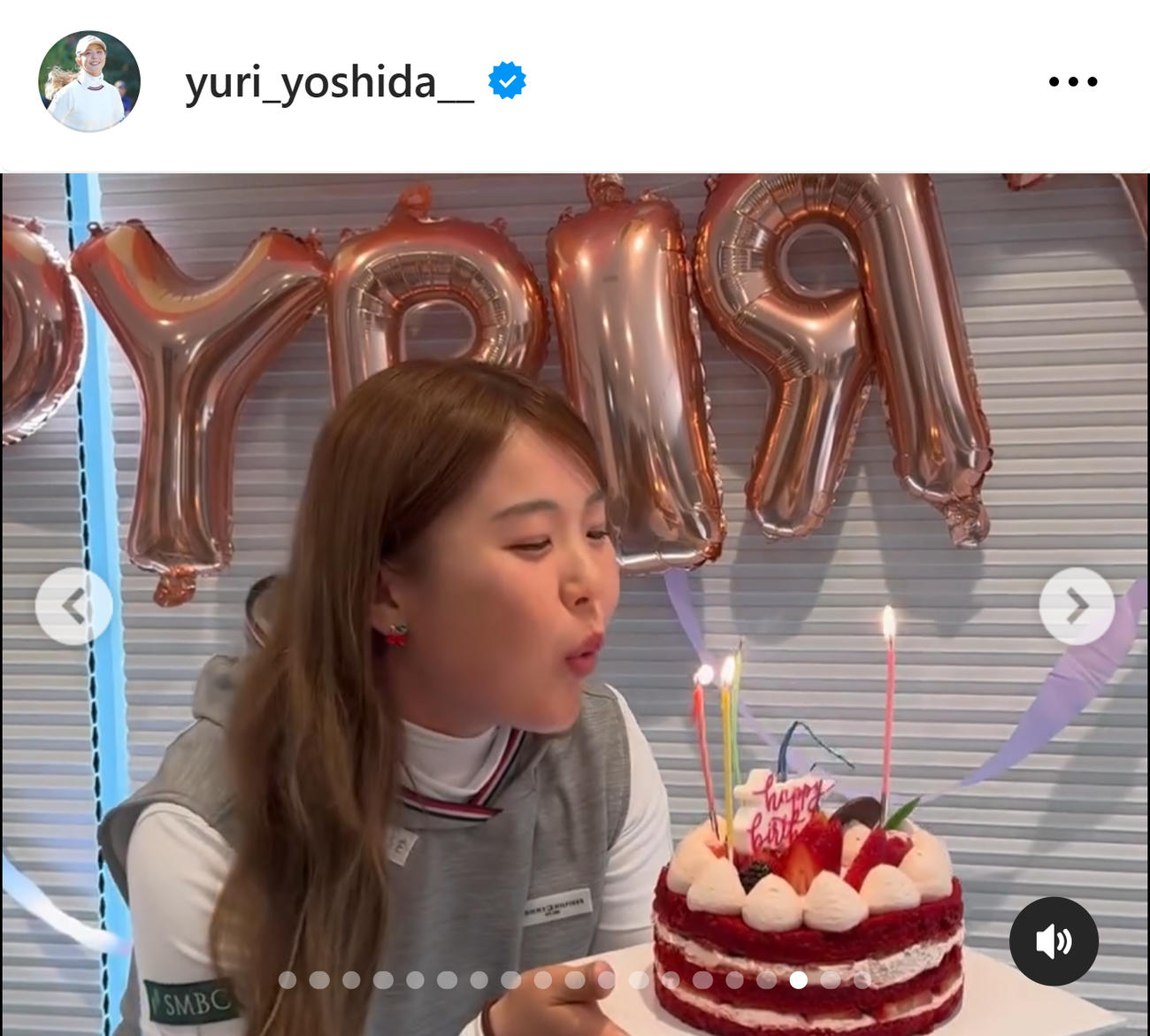 吉田優利のインスタグラムから