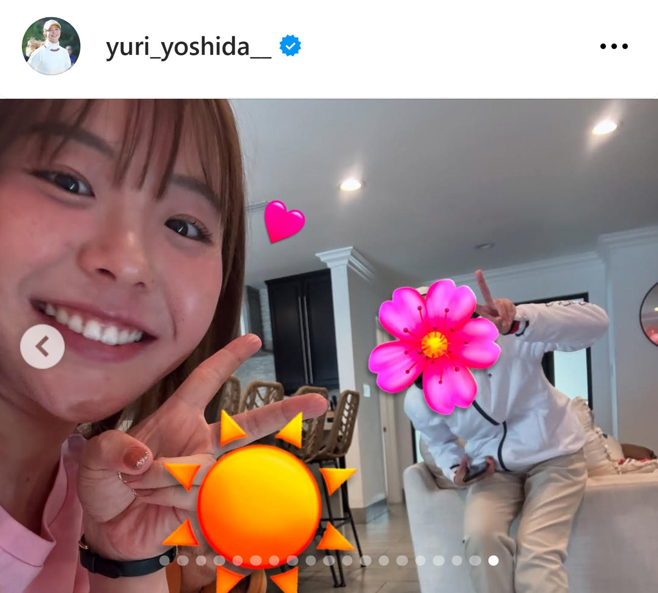 吉田優利のインスタグラムから