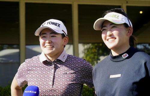 岩井明愛がツインズパワーで初優勝王手 双子の妹千怜と初同組で2日