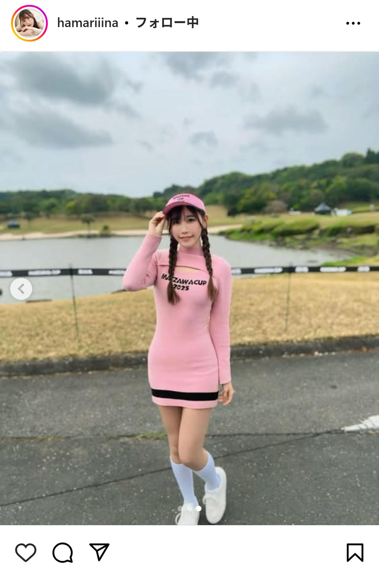 浜嶋りなのインスタグラムから