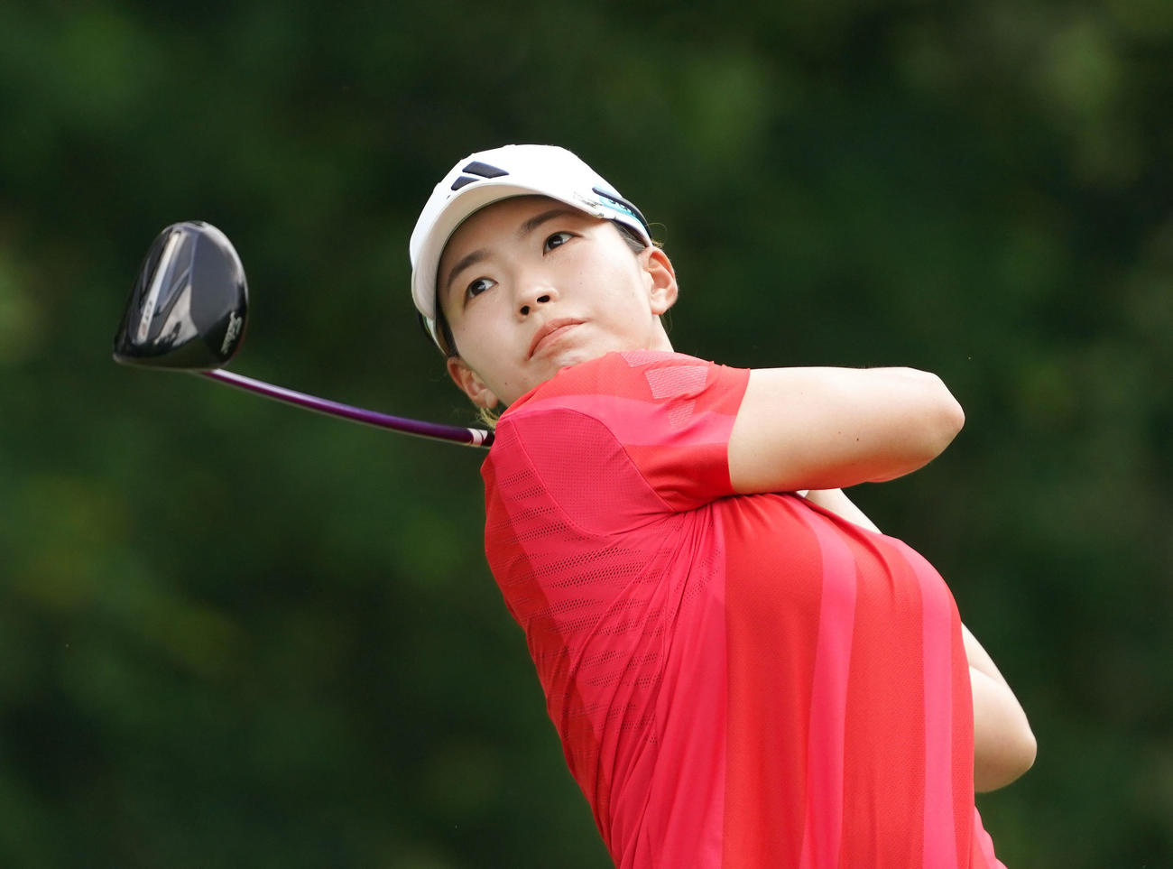 第2ラウンド、通算イーブンパーで暫定40位の渋野日向子（共同）