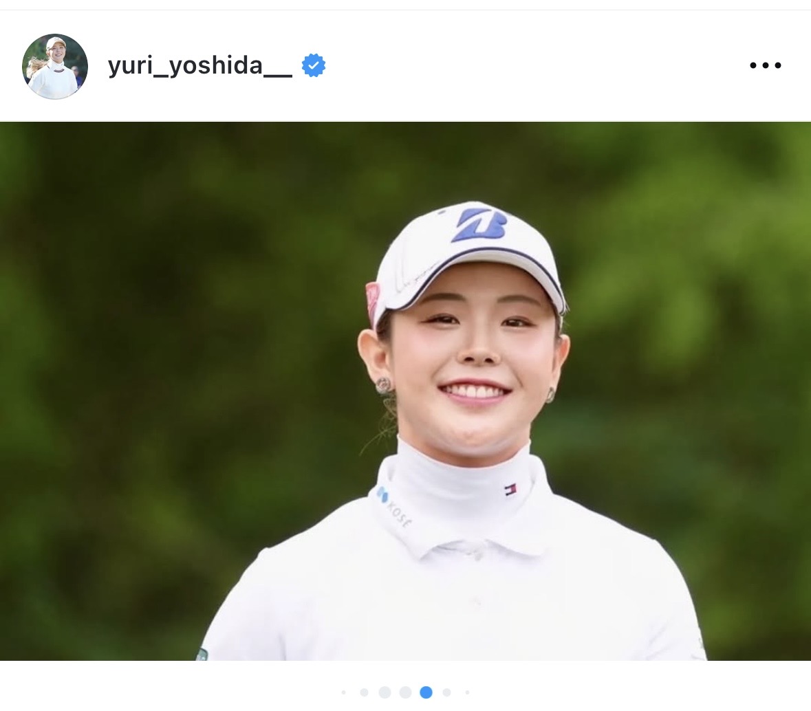 吉田優利のインスタグラムから