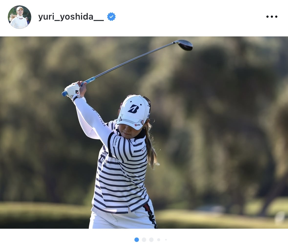 吉田優利のインスタグラムから