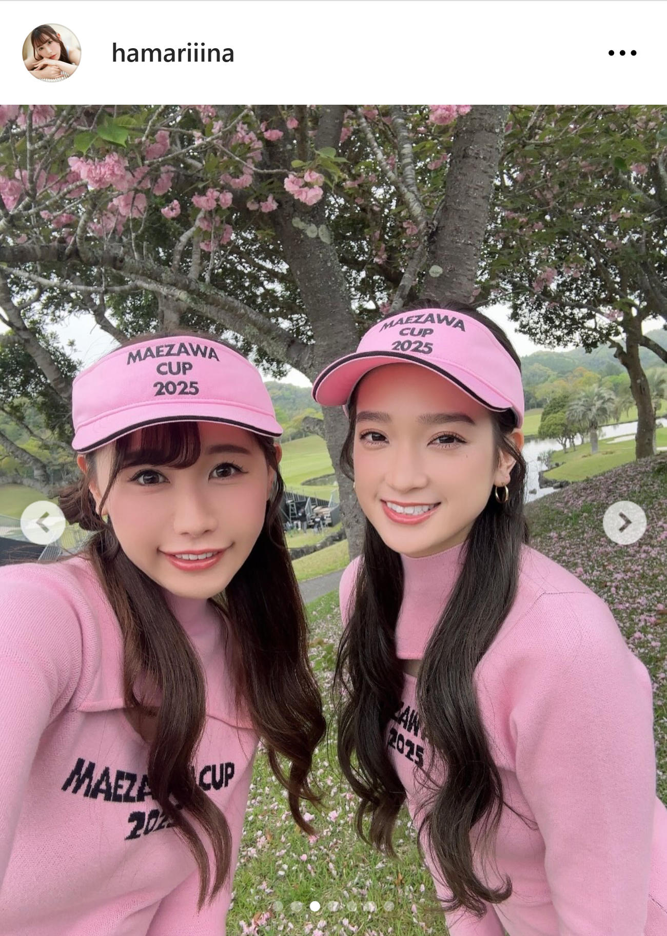 浜嶋りなのインスタグラムから
